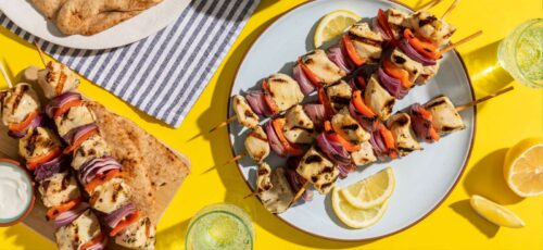 Lemon Chicken Skewers