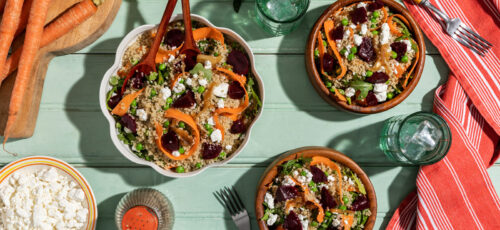 Shaved Carrot and Quinoa Bowl