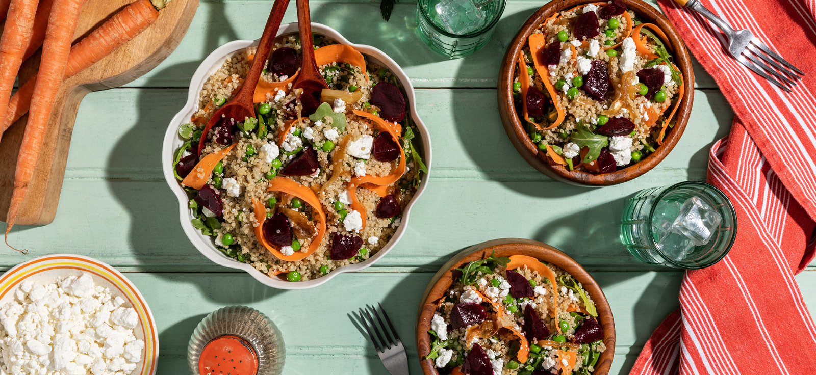 carrot and quinoa bowl