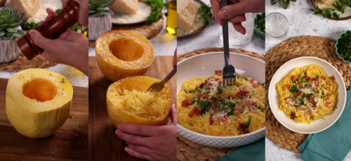 Spaghetti Squash Carbonara