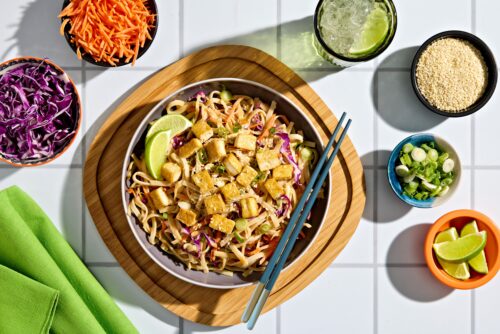 High Protein Peanut Noodle Power Bowl